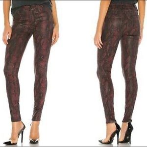 NWT Paige snakeskin jeans